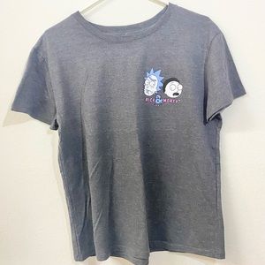 Rick And Morty Grey Short Sleeve Shirt Adult Swim